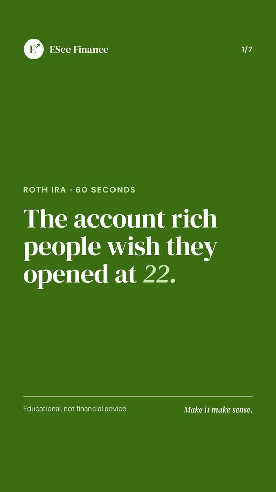 The account rich people wish they opened at 22: Roth IRA explained